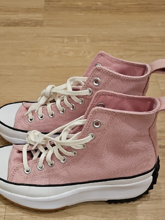 Converse Pink High Top Canvas Sneakers - Picture 2 of 11